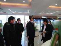 12月13日，市委書記王賀民蒞臨亞歐公司指導(dǎo)